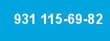 931 115-69-82 931 115-69-82